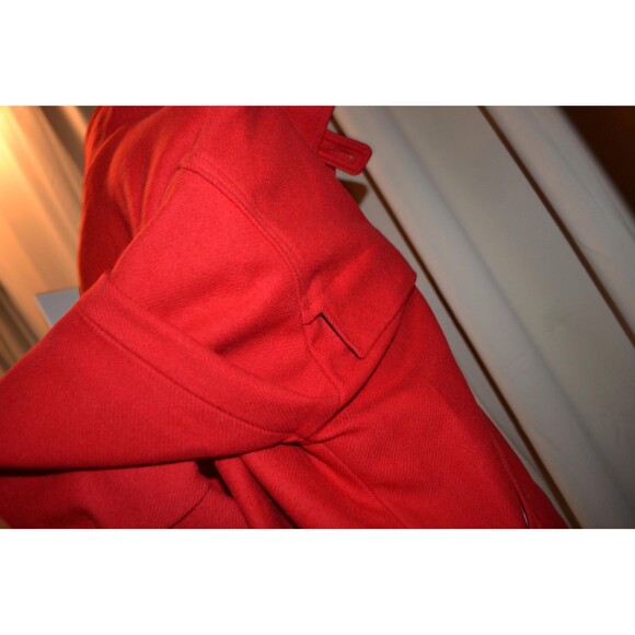 Vintage Woolrich Red Wool Bomber Varsity Jacket - Picture 2 of 6